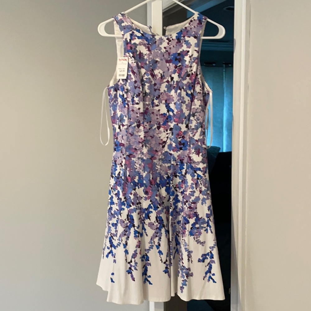 Brand new Maggie London white floral dress (size 6)